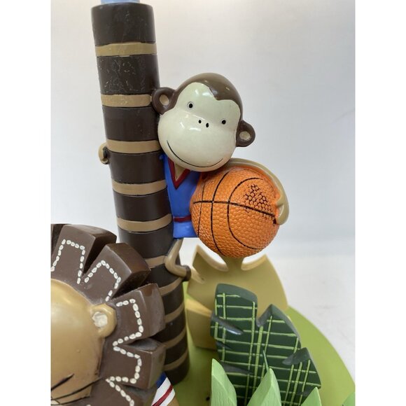 Lamb & Ivy Children’s Nursery Lamp Lion Monkey Soccer Basketball Baby Bedroom - Picture 5 of 10